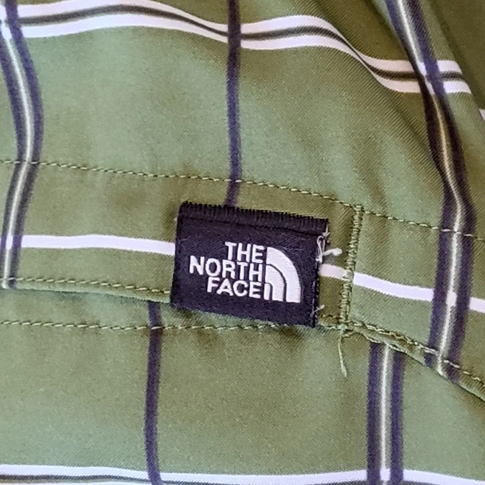 The North Face Green Plaid Hybrid Shorts